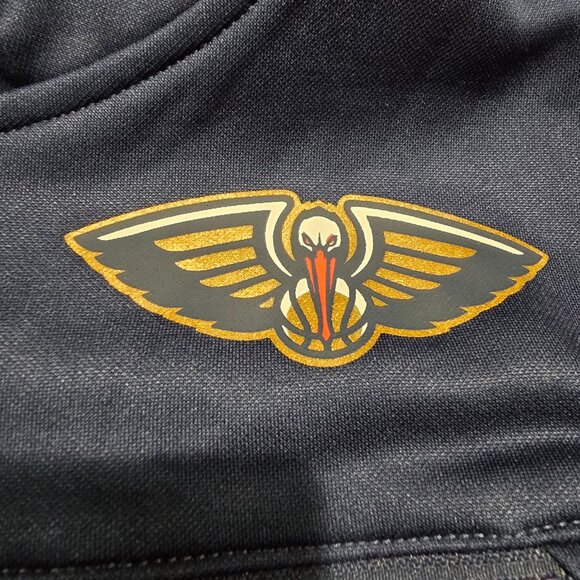 New Orleans Pelicans Men's NBA Pullover Hoodie Polyester Navy Pockets Sz 2XL NWT - Picture 10 of 10